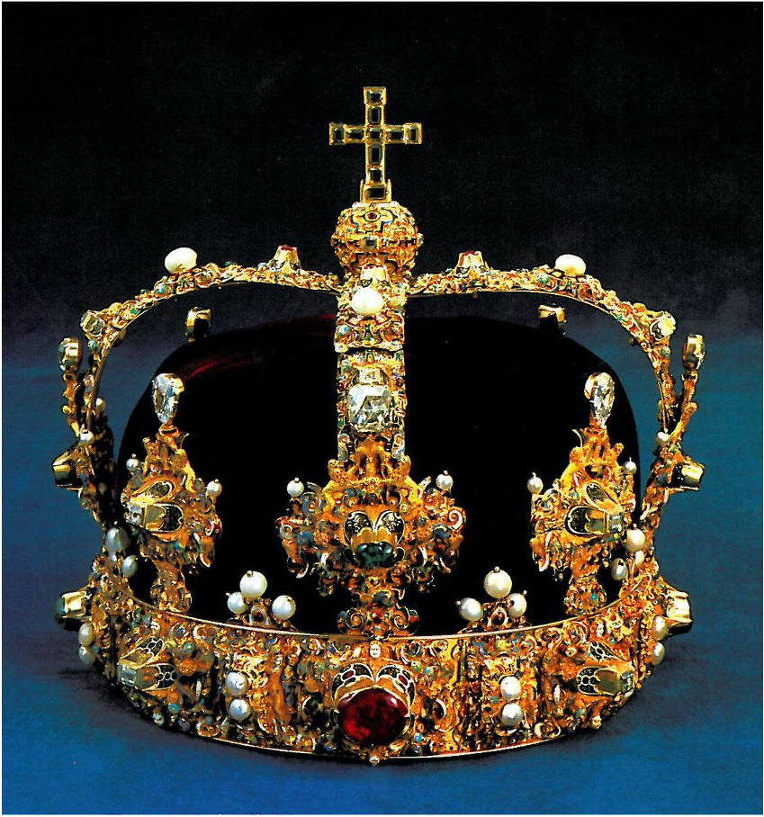 Erik XIV:s kungakrona tillverkad 1561 av Cornelis ver Weiden 